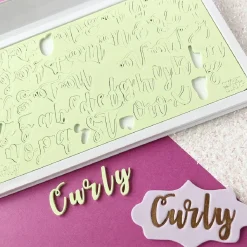 Sweet Stamp Curly Letters Set Sale