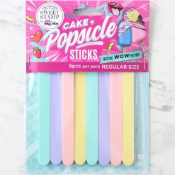 Sweet Stamp Lolly/IJsstokjes Pastel Herbruikbaar Set/8 Outlet