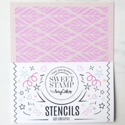 Sweet Stamp Stencil Marabou 21,5x25cm Hot