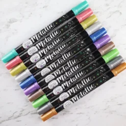Sweet Stamp Stift Eetbare Inkt Dubbelzijdig Metallic Zilver Clearance