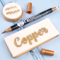 Sweet Stamp Stift Eetbare Inkt Dubbelzijdig Metallic Koper Discount