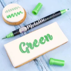 Sweet Stamp Stift Eetbare Inkt Dubbelzijdig Metallic Groen