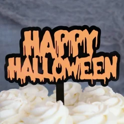 Sweet Stamp Taarttopper Happy Halloween 14x15cm** Best