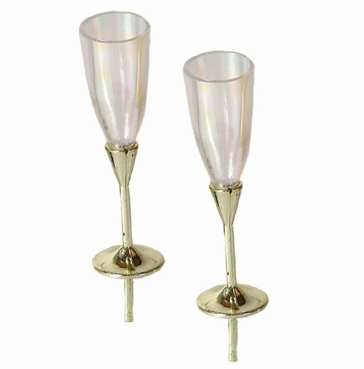 Taartdecoratie Champagneglazen Prikkers 72st. Discount