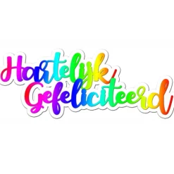 Overig Taartdecoratie Hartelijk Gefeliciteerd 12st. Discount