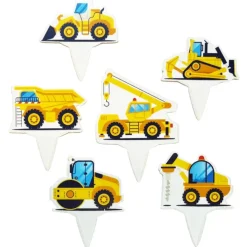 Overig Taartdecoratie Prikkers Graafmachines 12st. Outlet