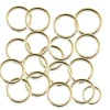 Taartdecoratie Ringen Goud Plastic Ø2cm 100st Discount
