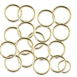 Taartdecoratie Ringen Goud Plastic Ø2cm 100st Discount