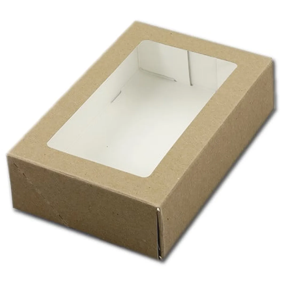BrandNewCake Taartdoos met venster 19x12,5x5cm. Kraft 50st Outlet