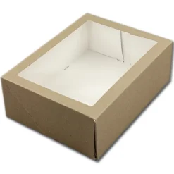 BrandNewCake Taartdoos met venster 26x20x9cm. Kraft 3st Hot