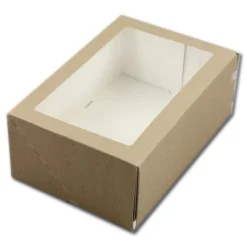 BrandNewCake Taartdoos met venster 24x16x9cm. Kraft 3st Sale