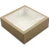 BrandNewCake Taartdoos met venster 26x26x9cm. Kraft 50st Discount
