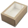 BrandNewCake Taartdoos met venster 21x14x9cm. Kraft 50st Discount