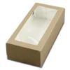 BrandNewCake Taartdoos met venster 26x12x7cm. Kraft 50st Outlet
