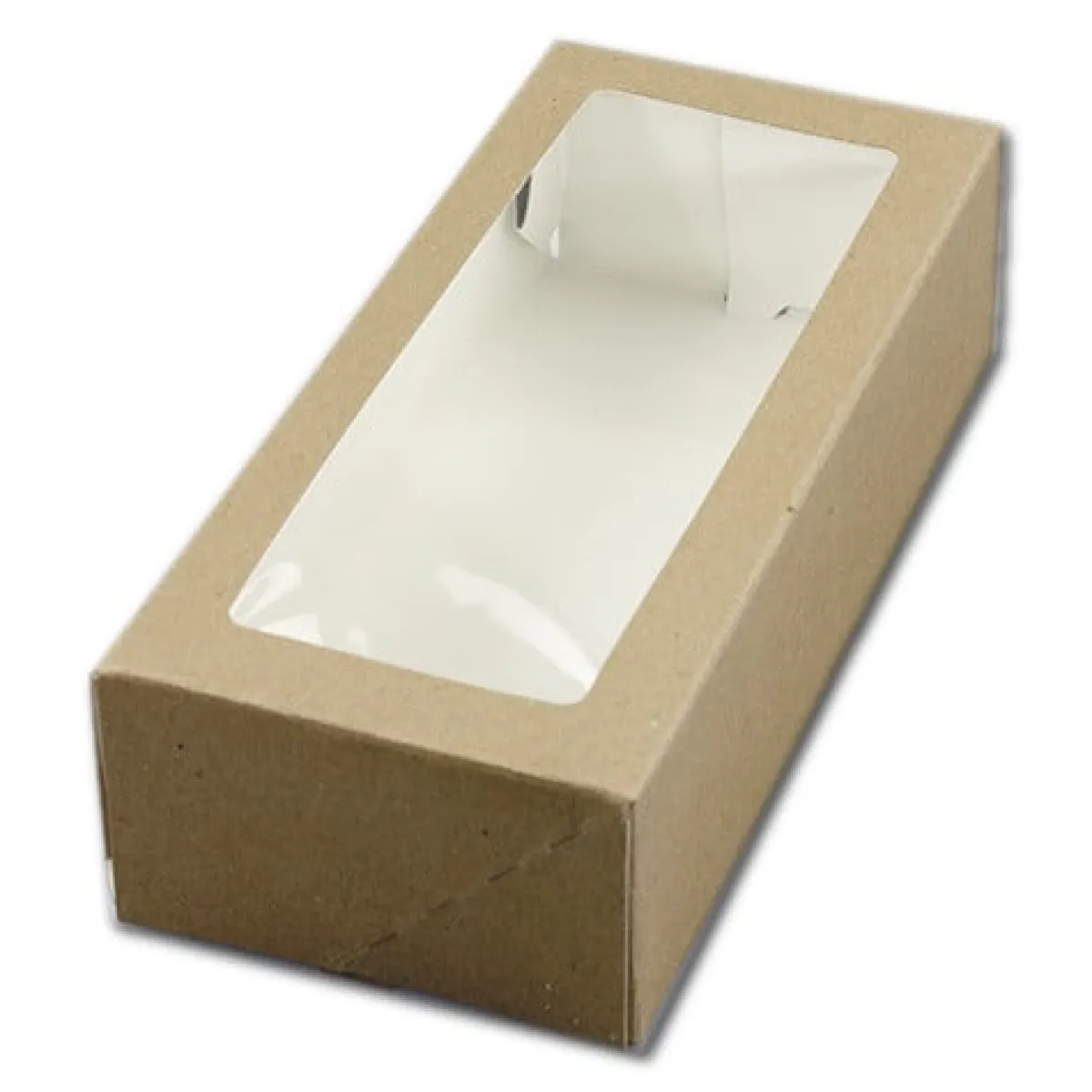 BrandNewCake Taartdoos met venster 26x12x7cm. Kraft 50st Outlet