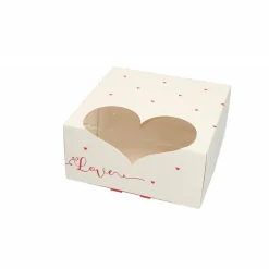 Overig Taartdoos met venster 19x19x9cm. Love Online
