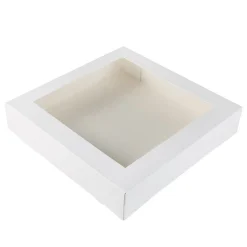 BrandNewCake Taartdoos met venster 30x30x6cm. Wit 3st Online