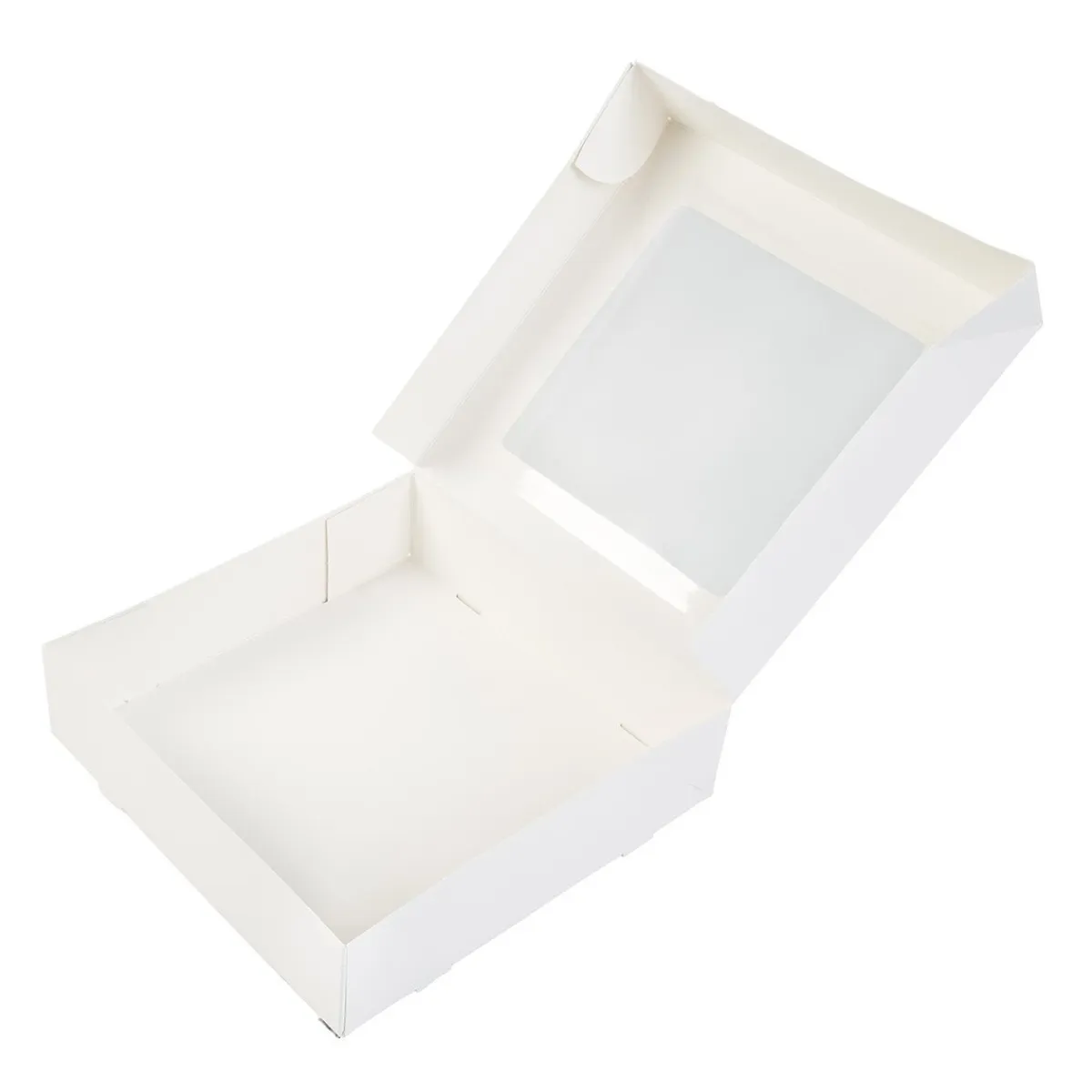 BrandNewCake Taartdoos met venster 19x19x5cm. Wit 3st Clearance