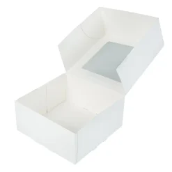 BrandNewCake Taartdoos met venster 19x19x9cm. Wit 3st Discount