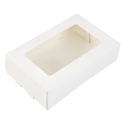 BrandNewCake Taartdoos met venster 19x12,5x5cm. Wit 3st Outlet