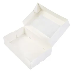 BrandNewCake Taartdoos met venster 19x12,5x5cm. Wit 50st New