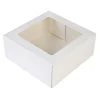 BrandNewCake Taartdoos met venster 21x21x9cm. Wit 3st Online