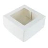 BrandNewCake Taartdoos met venster 19x19x9cm. Wit 50st Outlet