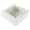 BrandNewCake Taartdoos met venster 26x26x9cm. Wit 50st Online