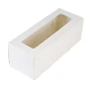 BrandNewCake Taartdoos met venster 26x12x7cm. Wit 50st