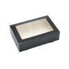 Overig Taartdoos met venster 19x12,5x5cm Zwart** Hot