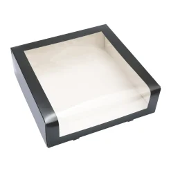 Overig Taartdoos met venster 30x30x9cm Zwart Discount