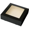 BrandNewCake Taartdoos met venster 19x19x5cm. Zwart 50st Hot