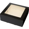 BrandNewCake Taartdoos met venster 26x26x9cm. Zwart 3st Online
