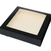 BrandNewCake Taartdoos met venster 30x30x6cm. Zwart 3st
