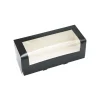 Overig Taartdoos Slof met venster 25x10x9cm Zwart** Outlet