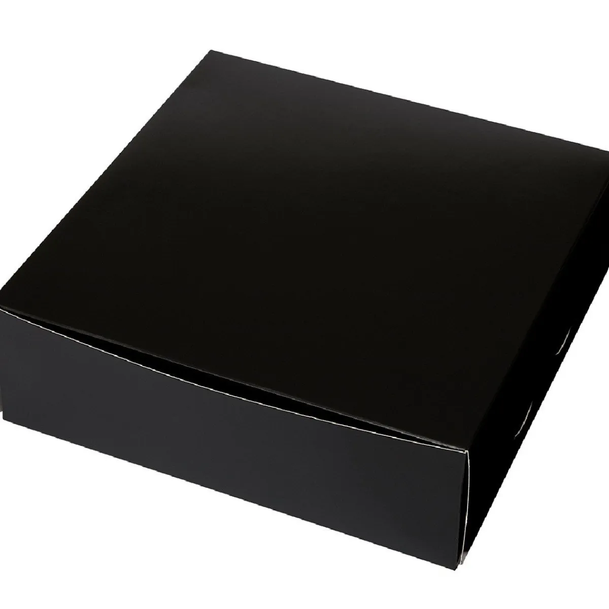 BrandNewCake Taartdoos 25x25x8cm. Zwart 50st Sale