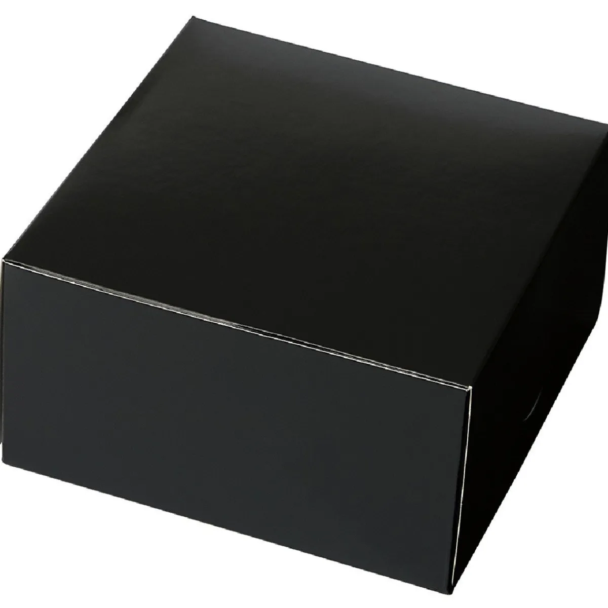 BrandNewCake Taartdoos 15x15x8cm. Zwart 50st Clearance