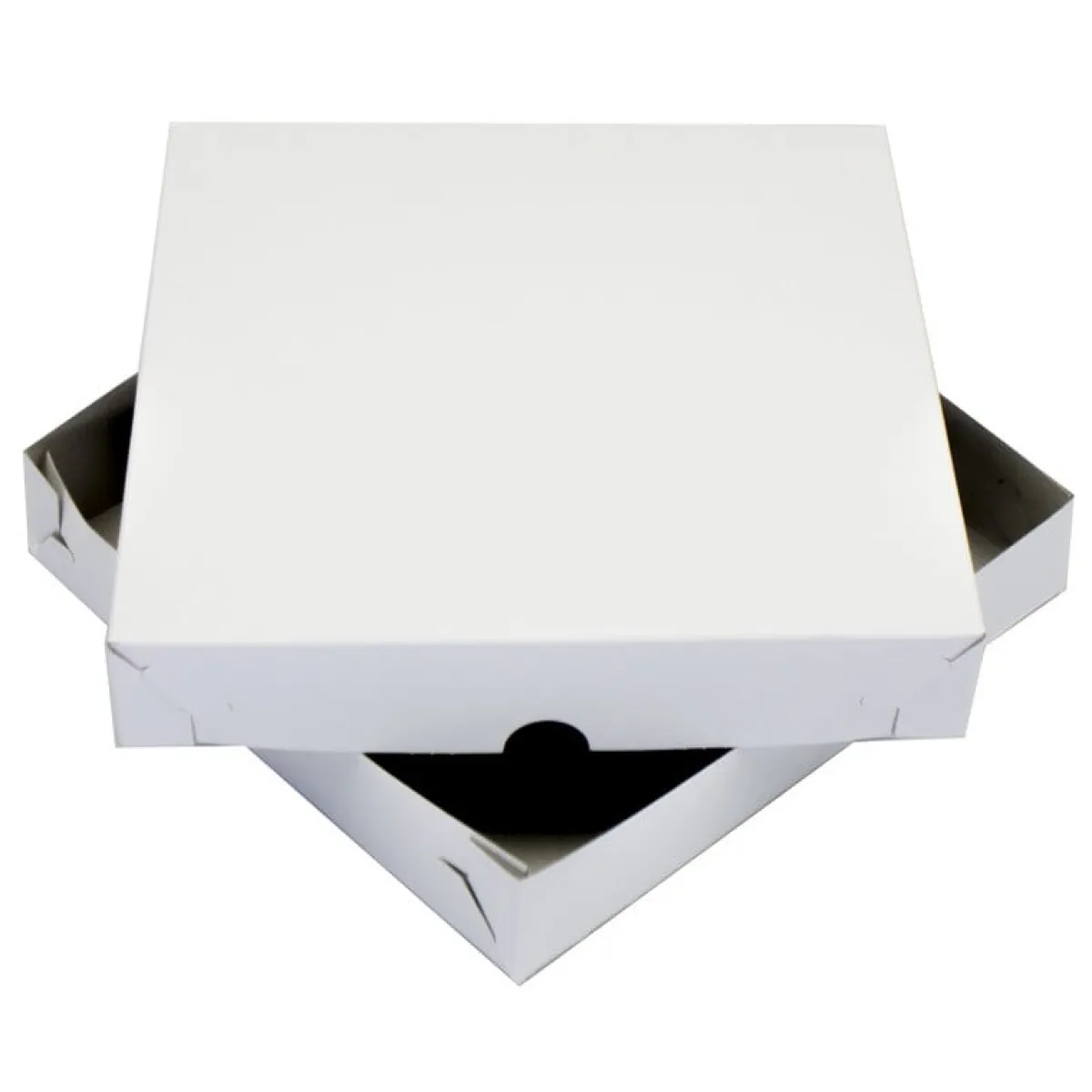 Overig Taartdoos Zwanenhals Laag Model 25x25x4,5cm. Wit 10st