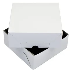 Overig Taartdoos Zwanenhals 20x20x9cm. Wit 100st Best
