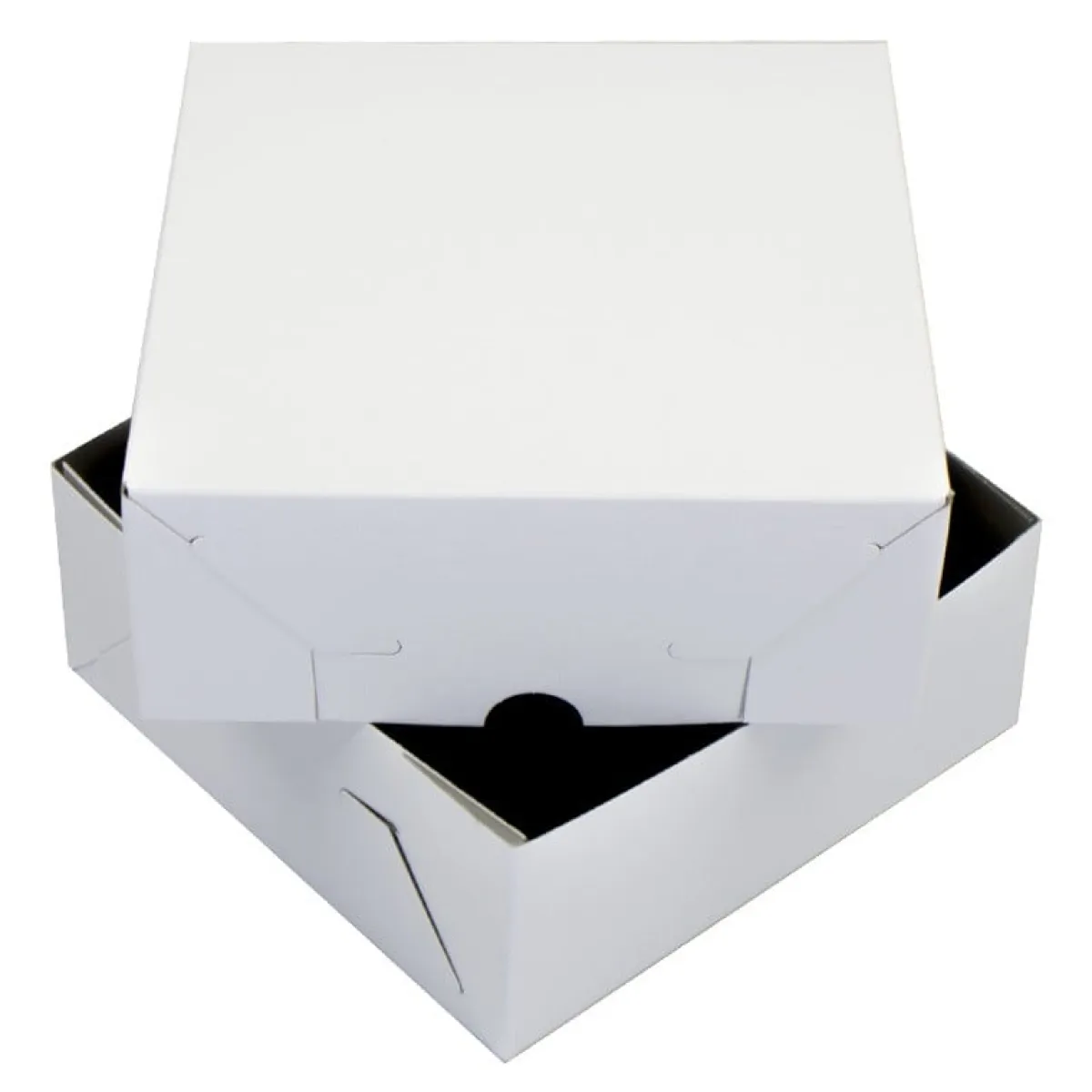 Overig Taartdoos Zwanenhals 20x20x9cm. Wit 100st Best