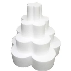 Taart Dummy Bloem 5-blads 10cm -Ø50cm-** Clearance