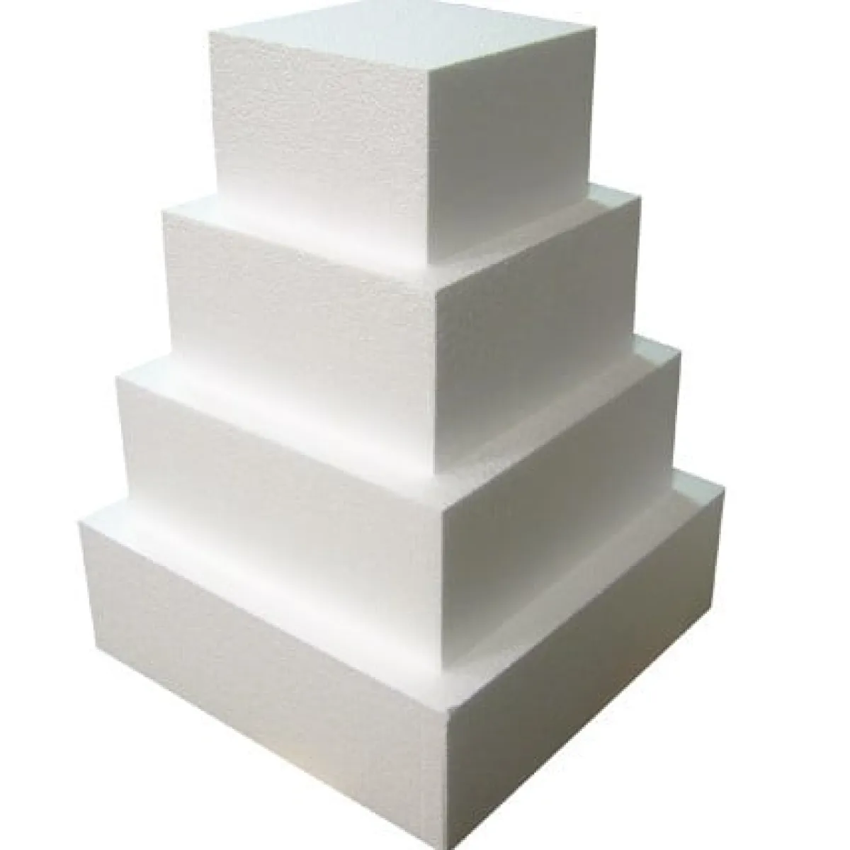 Taart Dummy vierkant 10cm - 15x15cm Hot