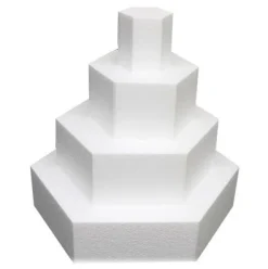 Taart Dummy Zeshoek 5cm -Ø25cm- New