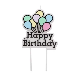 Overig Taartkaarsje Happy Birthday Ballonnen** Sale