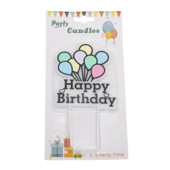 Overig Taartkaarsje Happy Birthday Ballonnen** Sale
