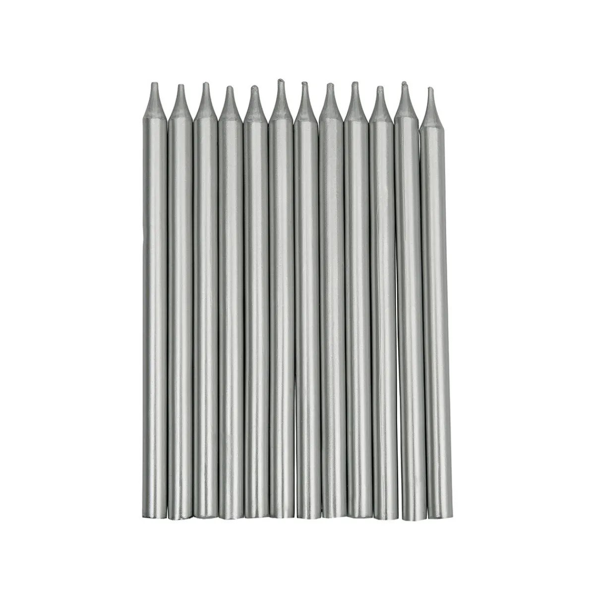 Overig Taartkaarsjes Lang Zilver 12st.** Clearance