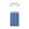 Overig Taartkaarsjes met houders Blauw 6st.** Discount