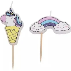 Overig Taartkaarsjes Unicorn & Regenboog** Best