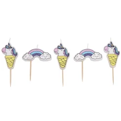 Overig Taartkaarsjes Unicorn & Regenboog** Best