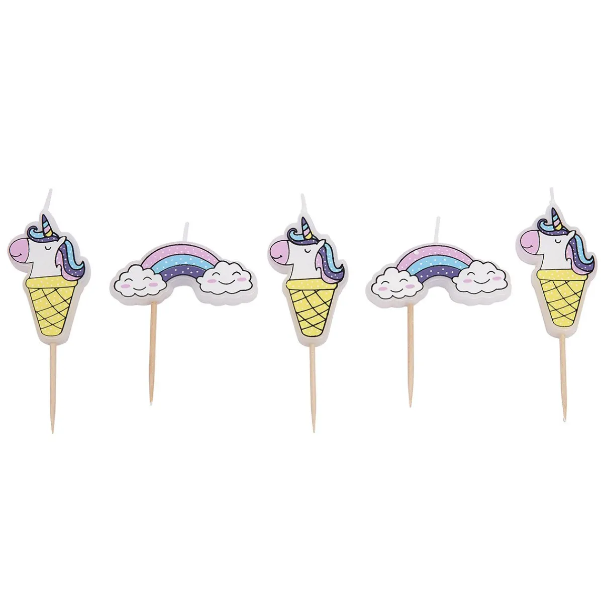 Overig Taartkaarsjes Unicorn & Regenboog** Best